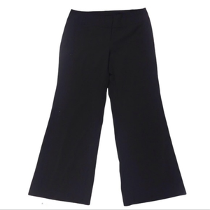 Studio 253 18 black wide‎ leg higher rise 3 tabs/zipper closure career pants
